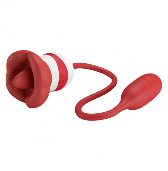 Pretty Love - Aliyah Tongue Licking Vibrator (Chargeable - Red) Pretty Love - Aliyah Tongue Licking Vibrator (Chargeable - Red)